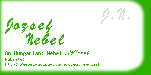 jozsef nebel business card
